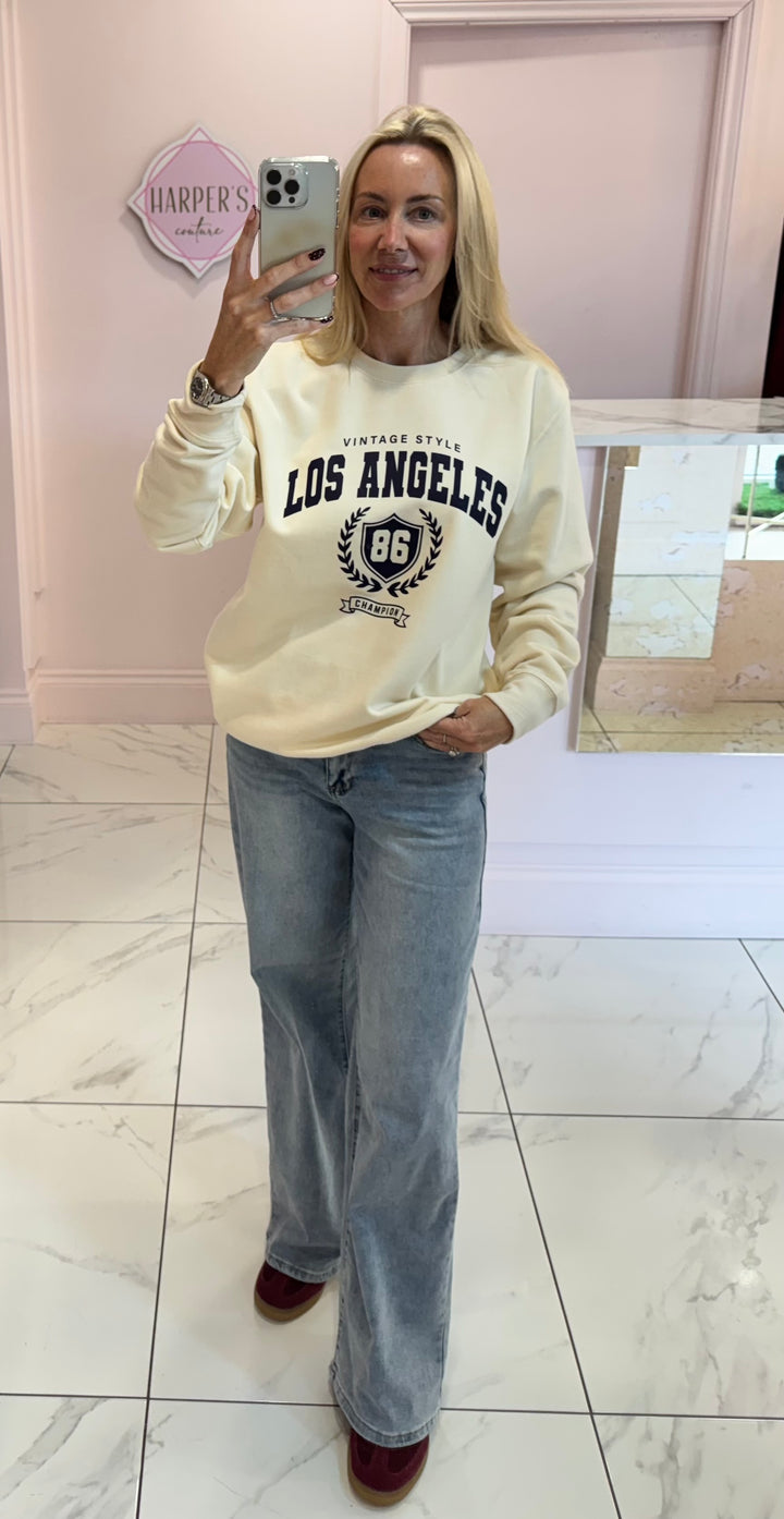 Los Angeles Cream Sweater/Jumper
