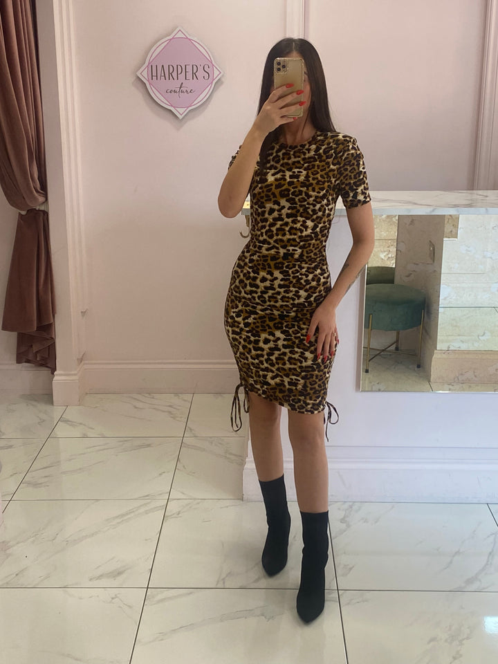 Krissy Leopard Print Dress