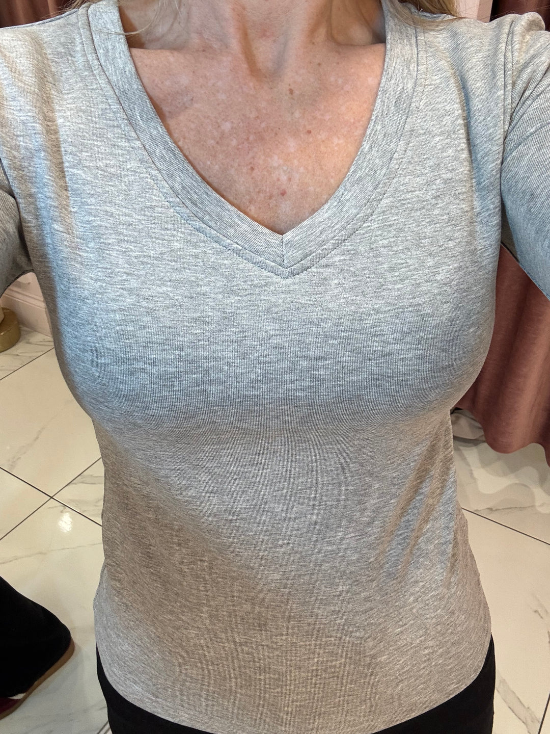 Lottie V Neck Long Sleeve Top