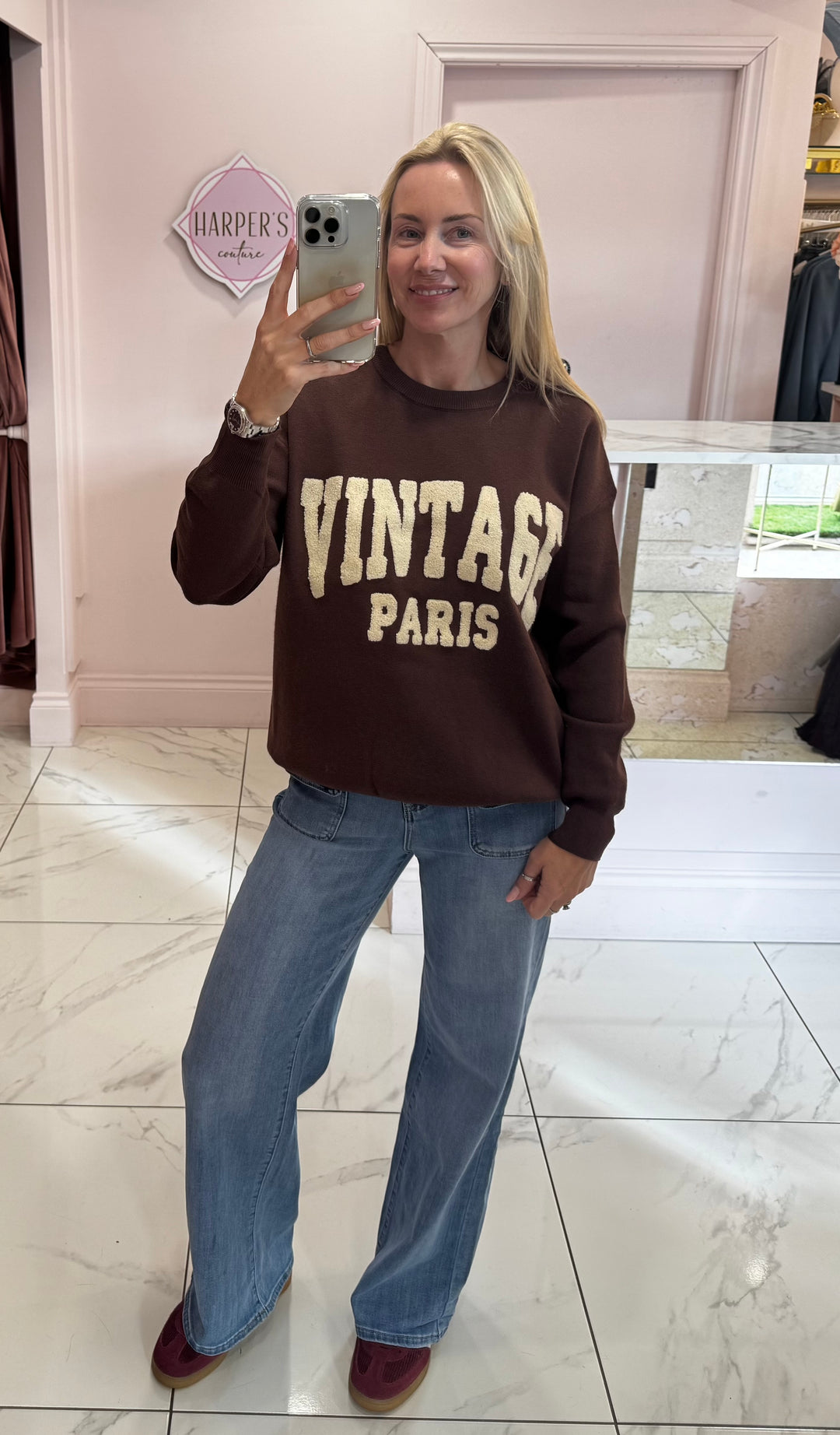 Vintage Chocolate Brown Super Soft Knit Sweater/Jumper