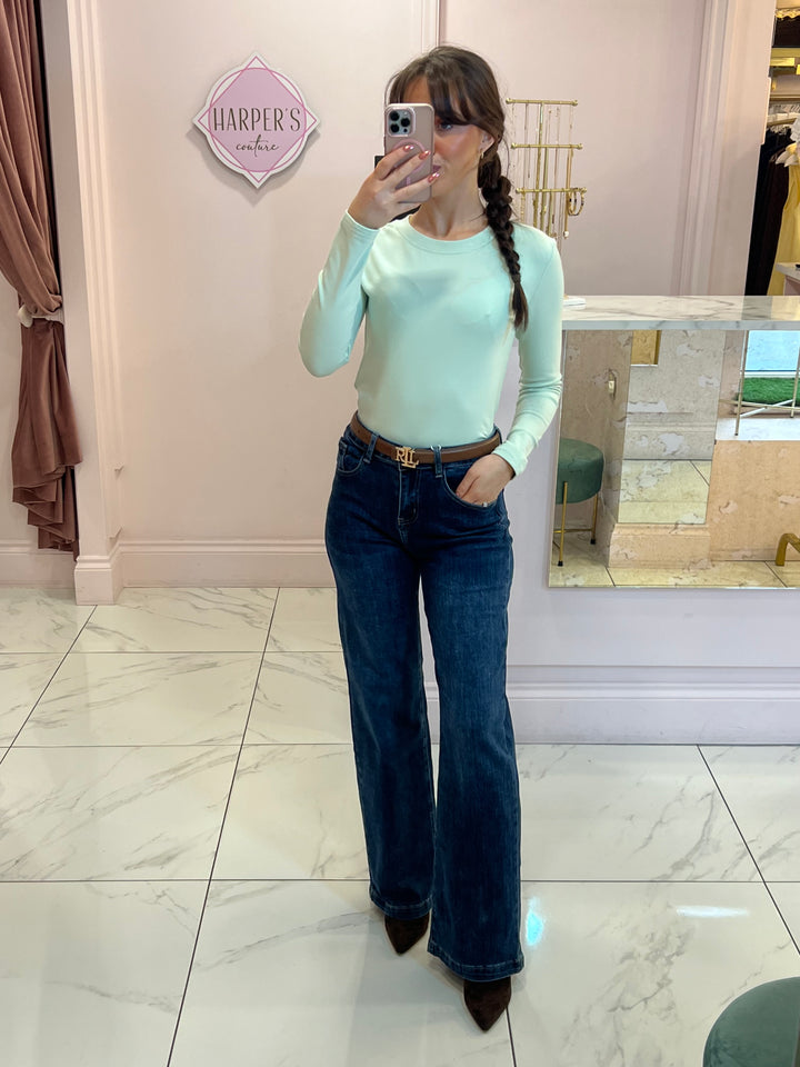 Trixie Round Neck Long Sleeve Top