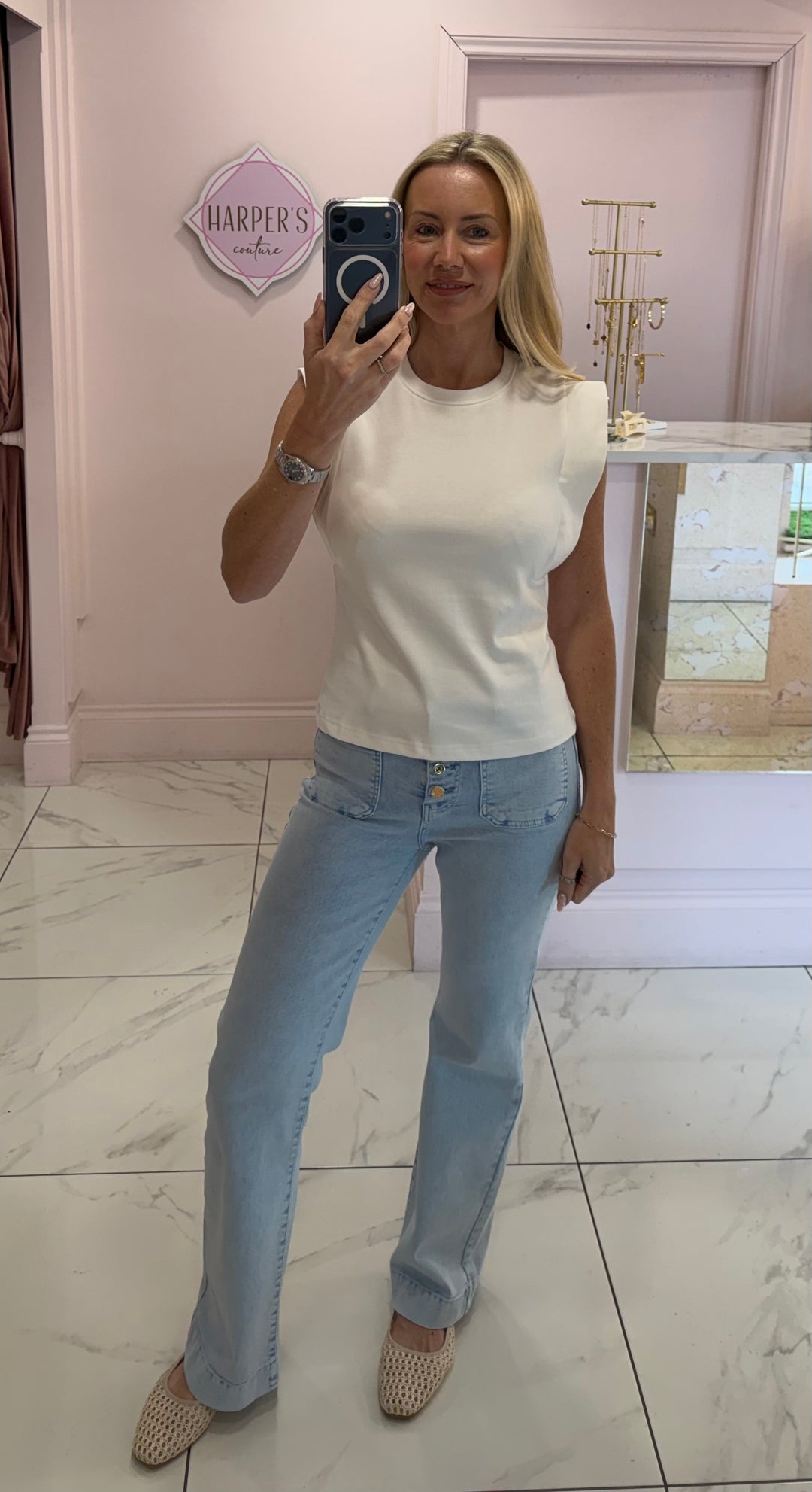 Nicole Round Neck Super Soft Short Sleeve Top