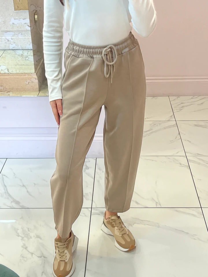 Evie Super Soft Seam Front Tapered Trousers