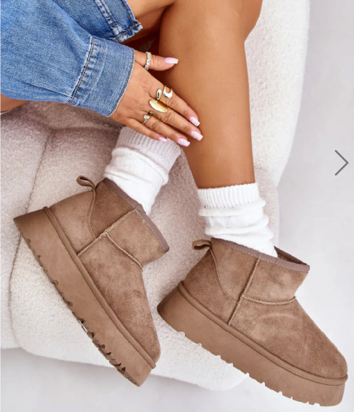 Camel Ultra Mini Ankle Boots