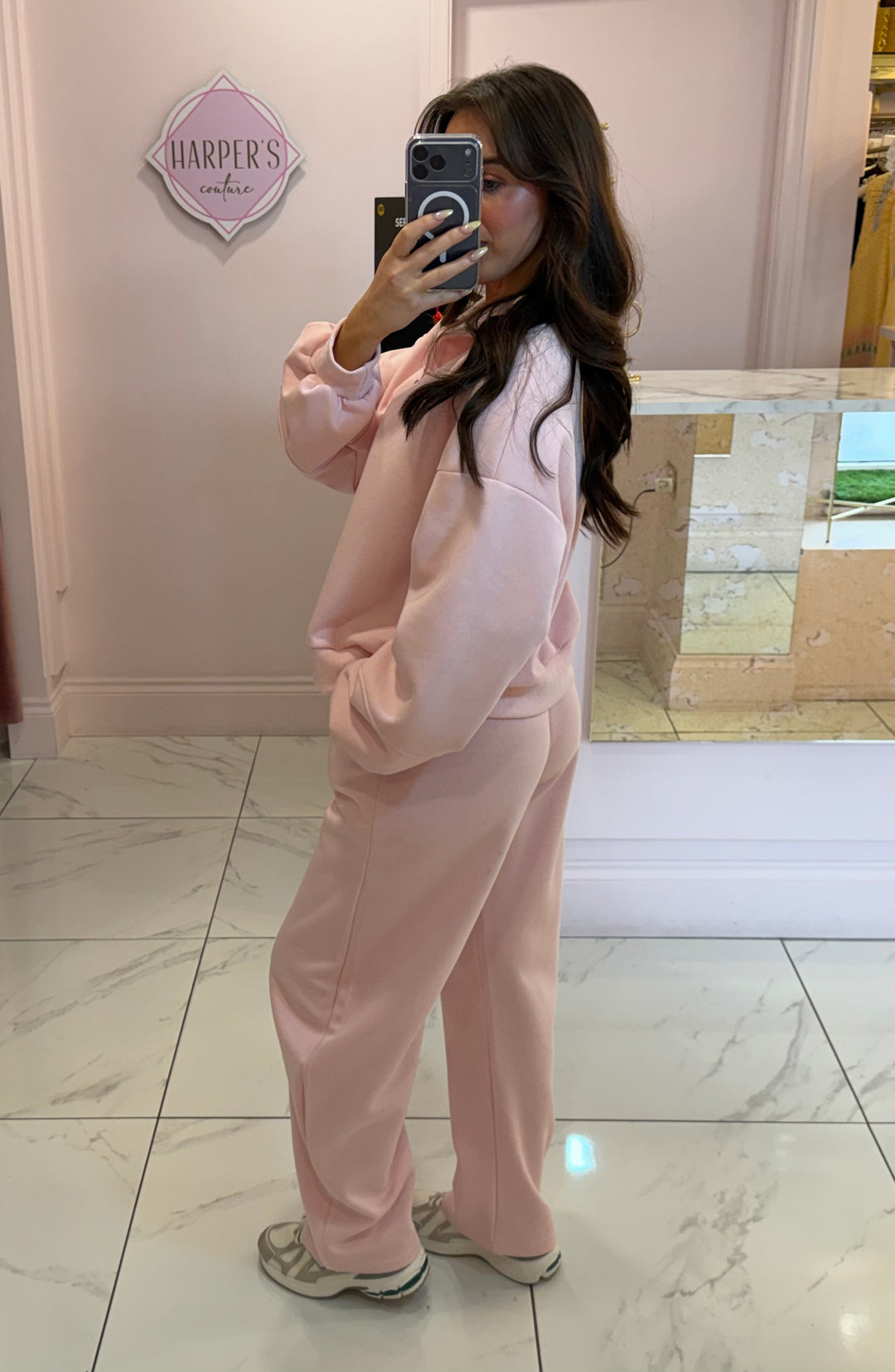 Scarlett 1/4 Zip Sweater & Barrel Leg Lounge Set