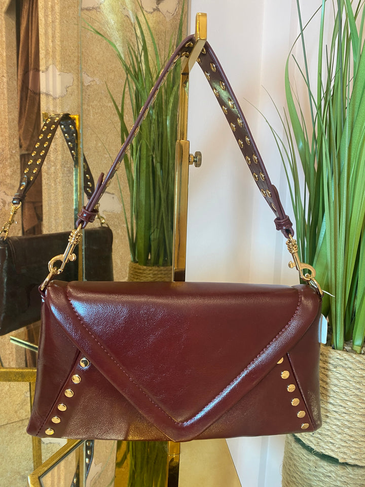 Lexi Envelope Bag With Gold Studs