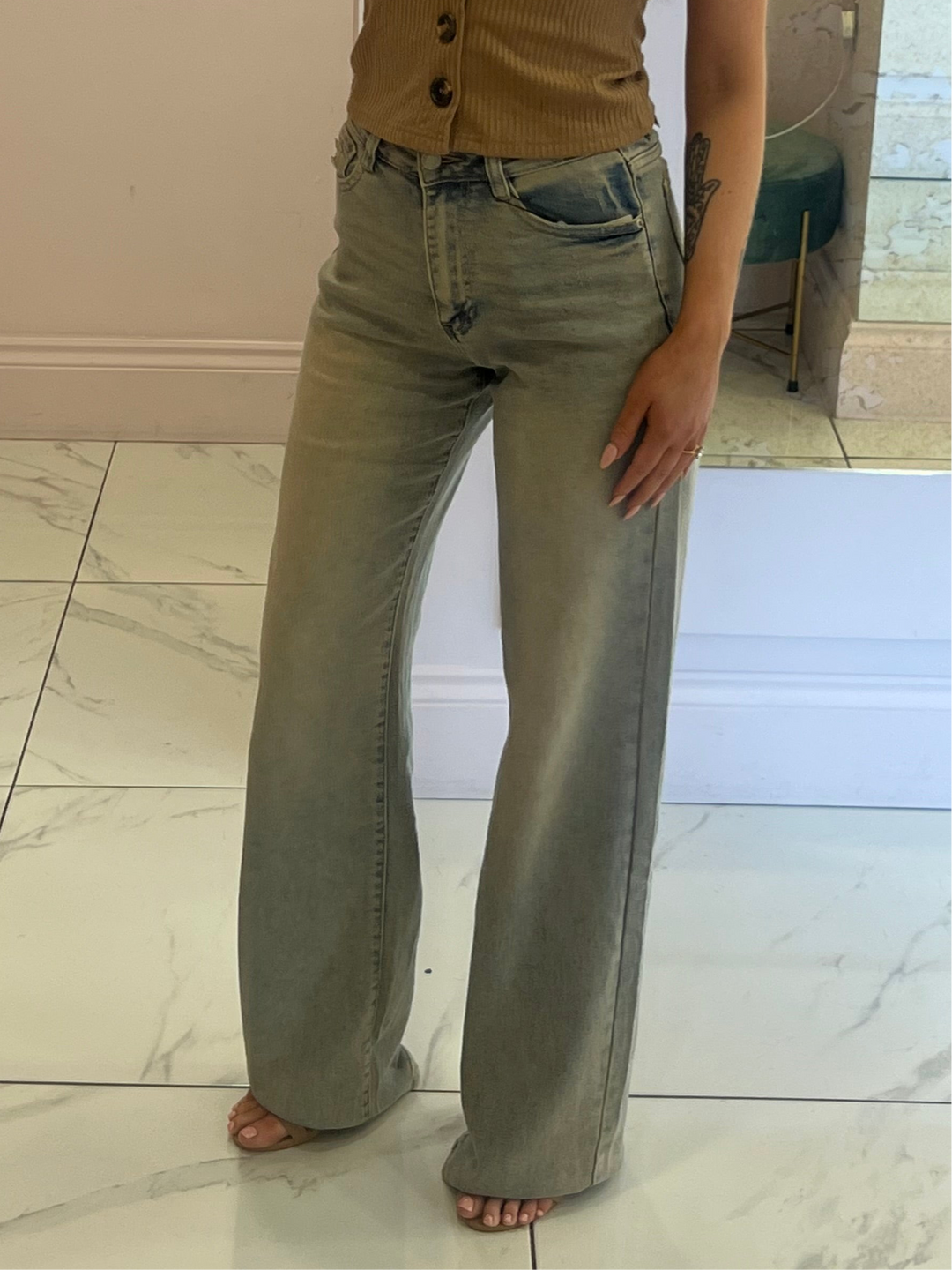 Zoe Wide Fit Extra Long Stretch Jeans