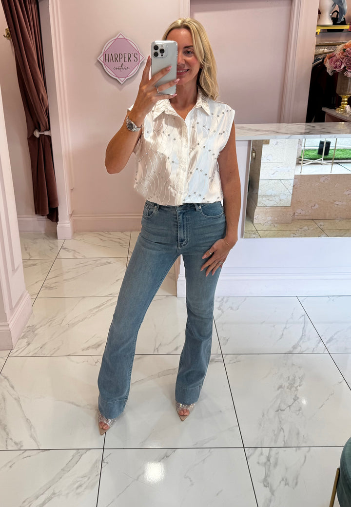 Stell Diamanté Detail Shirt