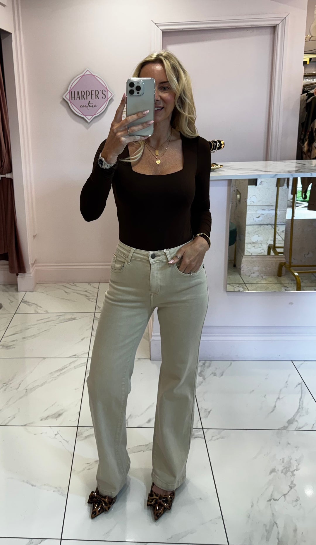 Kate Square Neck Long Sleeve Bodysuit