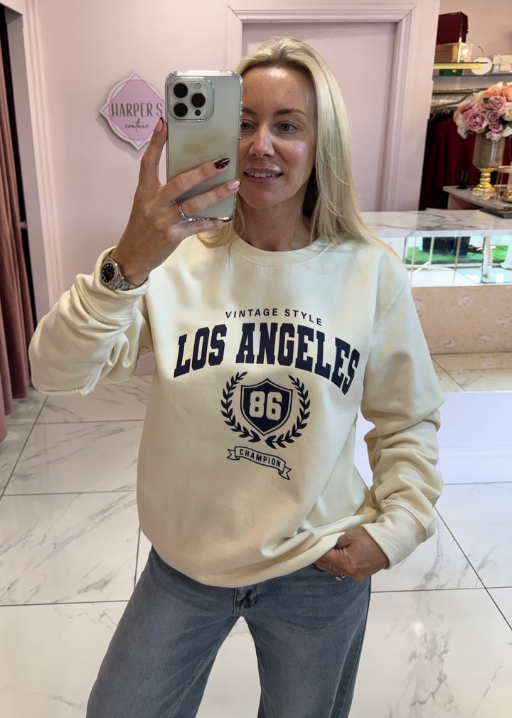 Los Angeles Cream Sweater/Jumper