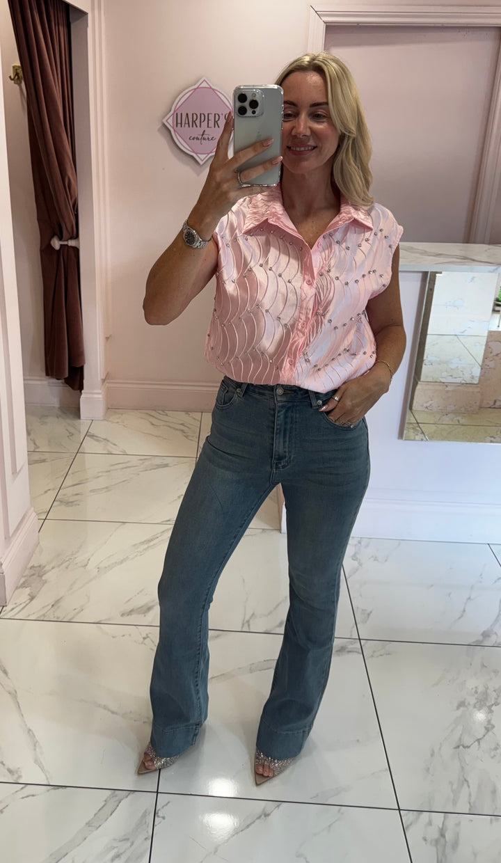 Stell Diamanté Detail Shirt