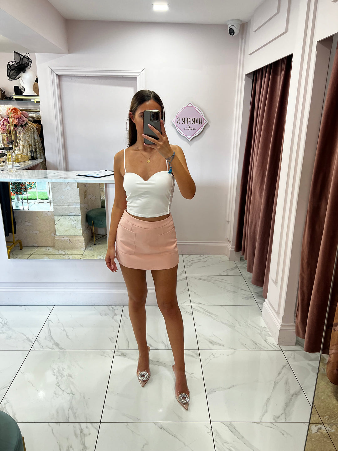 Izzy Blush Pocket Detail Skort