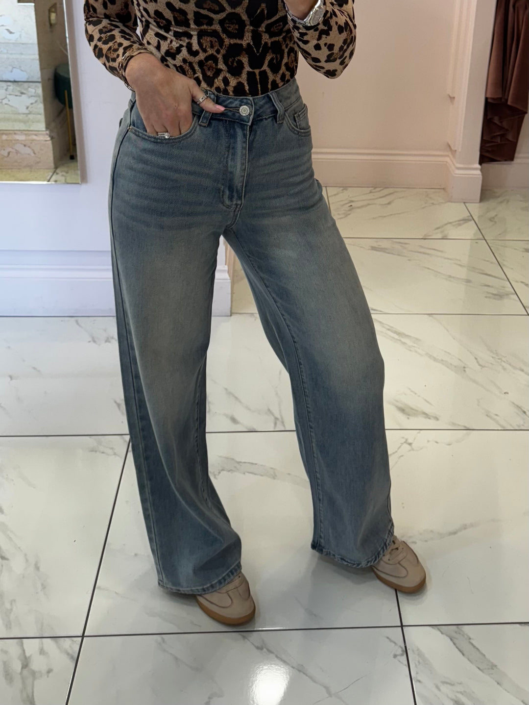 Miley Dad Fit Stretch Jeans