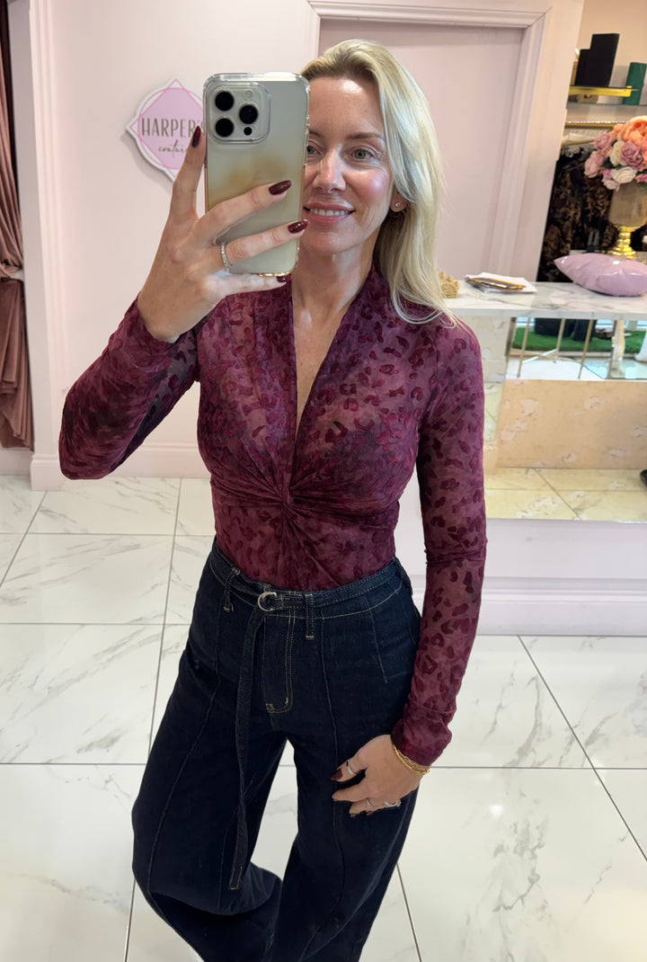 Amari Leopard Print Bodysuit