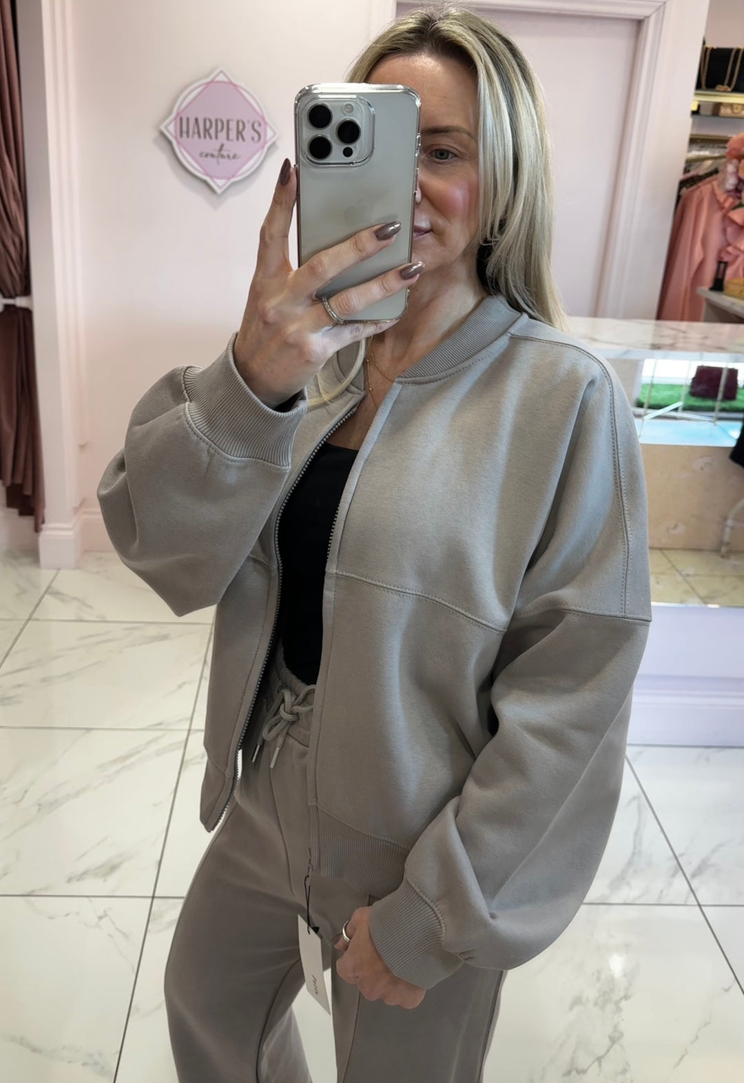 Milan Bomber Jacket & Trouser Lounge Set