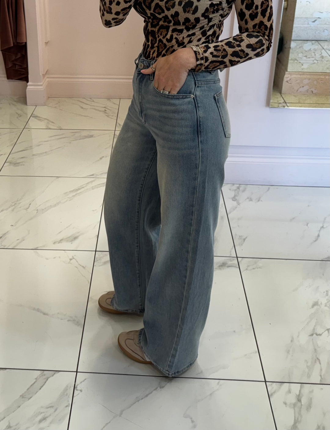Miley Dad Fit Stretch Jeans