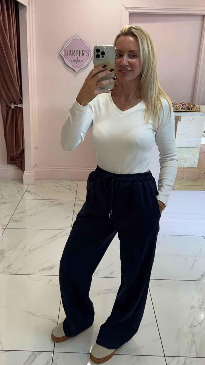 Suede Alex Super Soft Seam Front Trousers