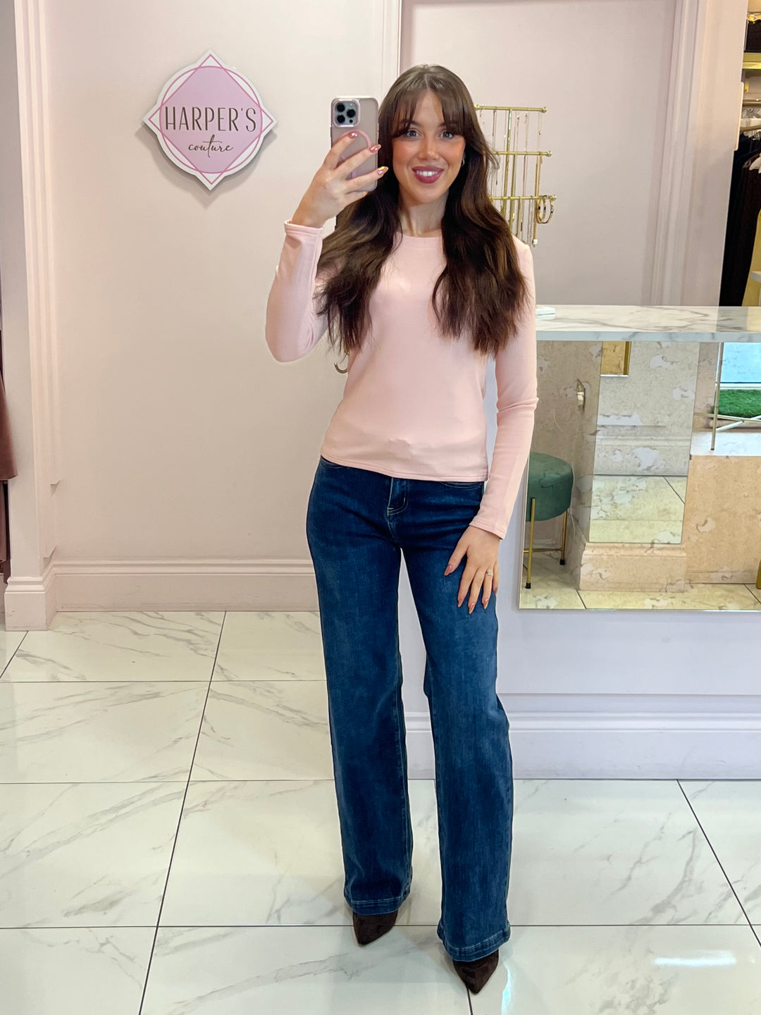 Trixie Round Neck Long Sleeve Top