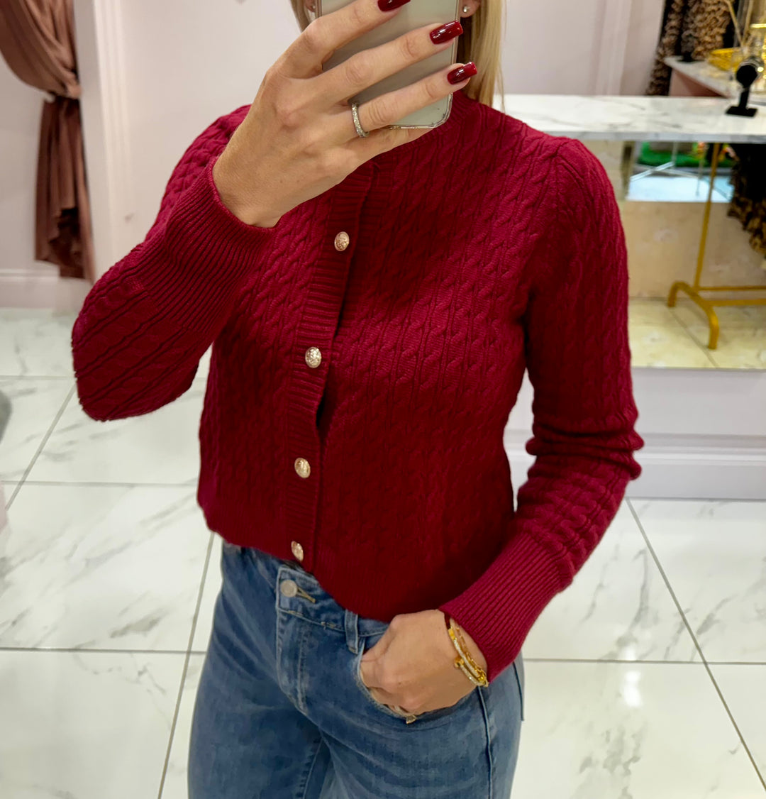 Edith Cable Knit Jumper/Cardigan