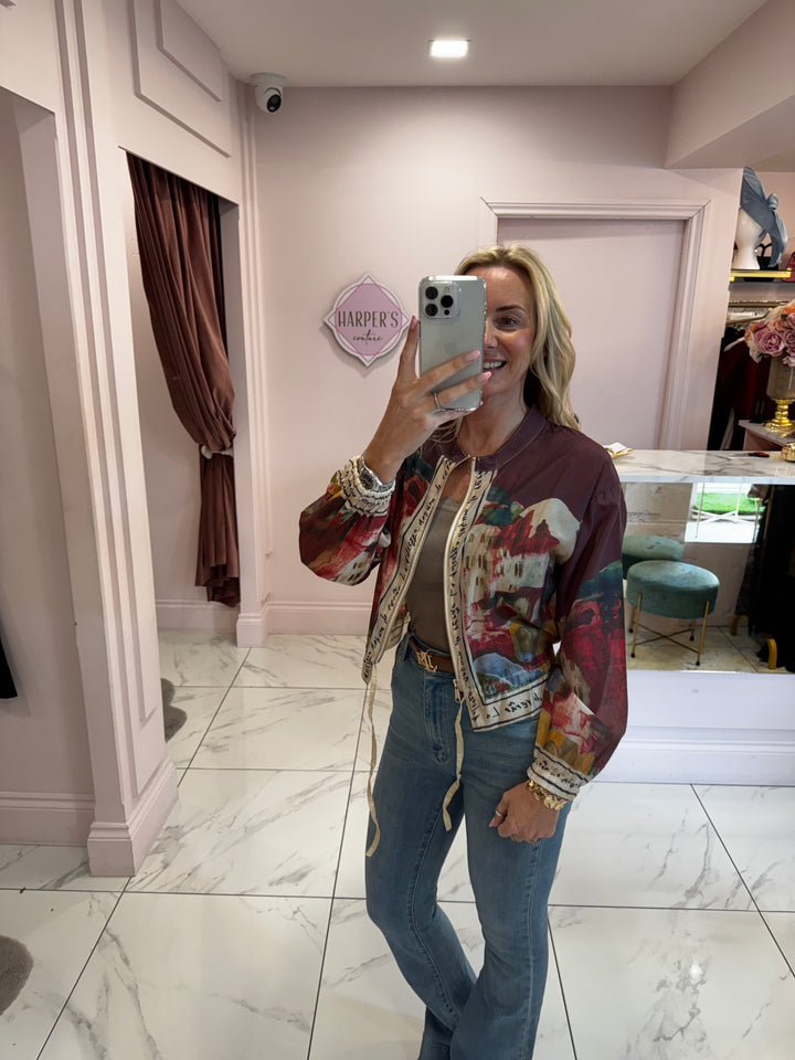 Rayla Burgundy Super Lightweight Jacket
