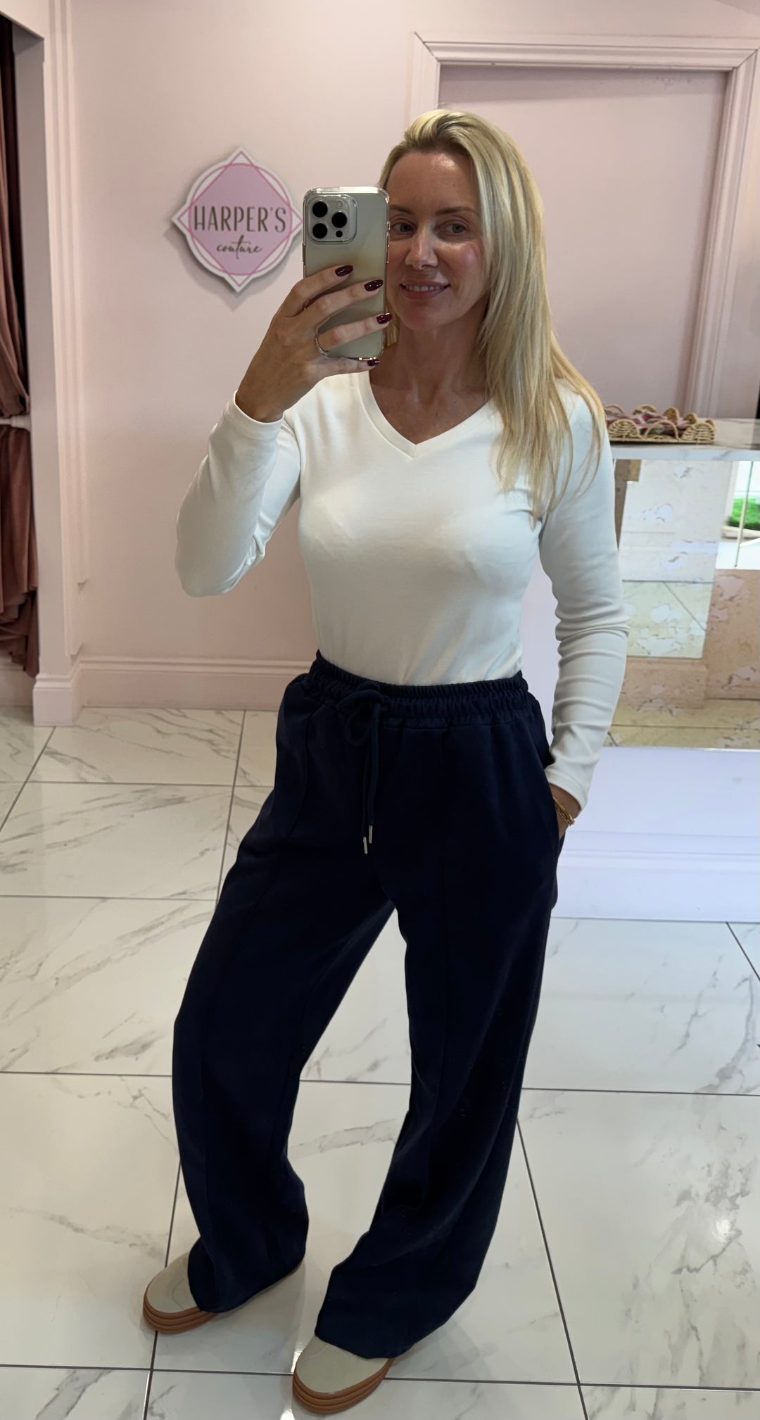 Suede Alex Super Soft Seam Front Trousers