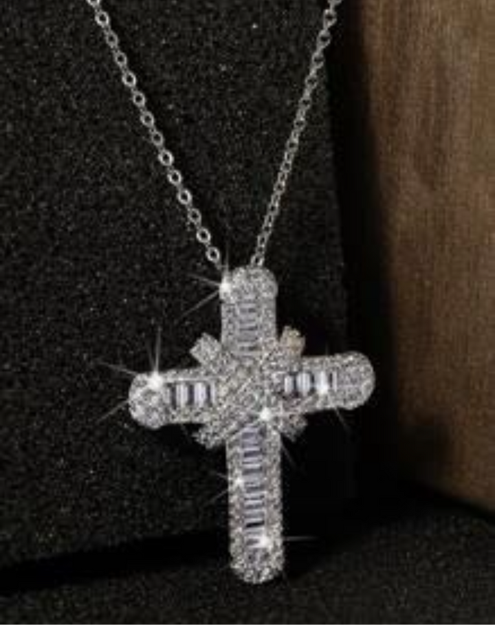 Mia Diamanté Cross Necklace