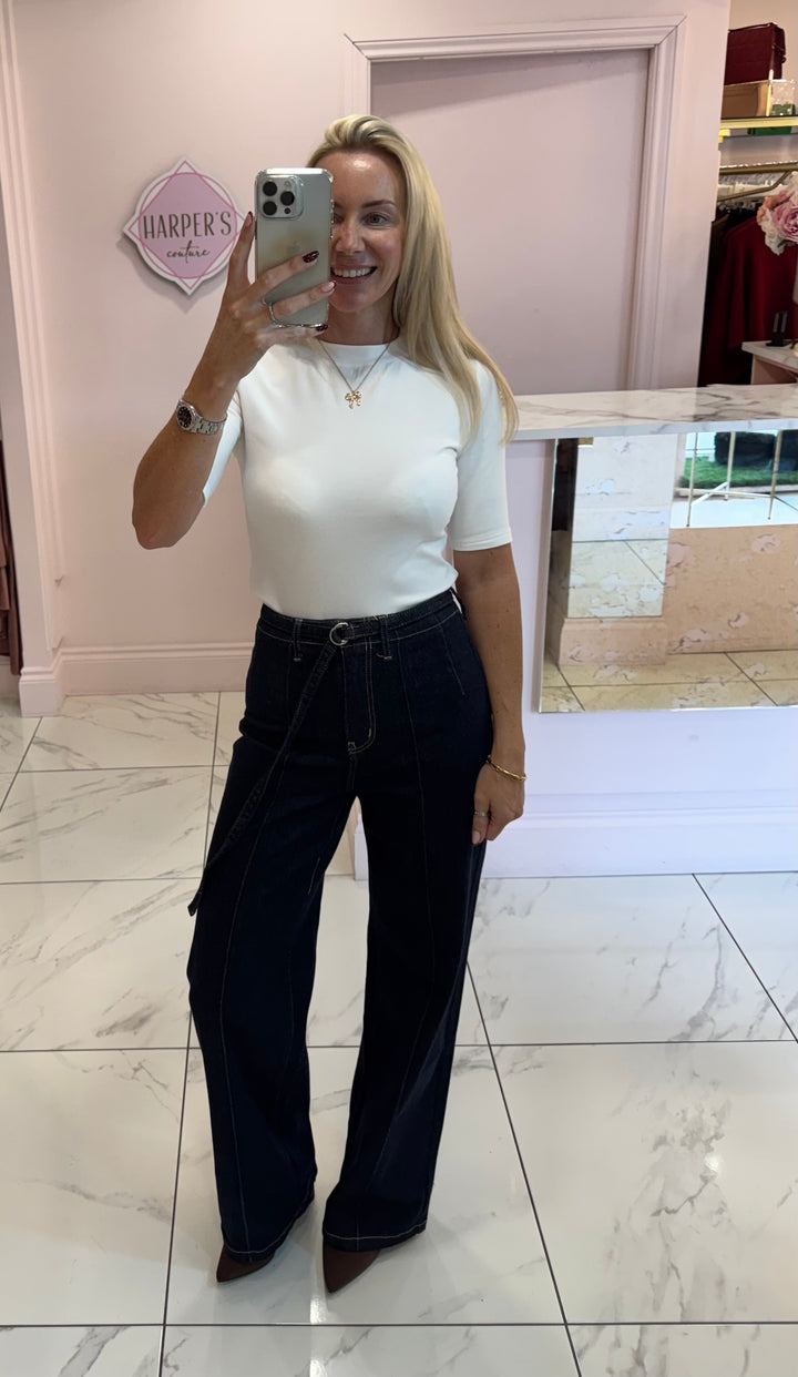 Lillie Round Neck Super Soft Short Sleeve Top