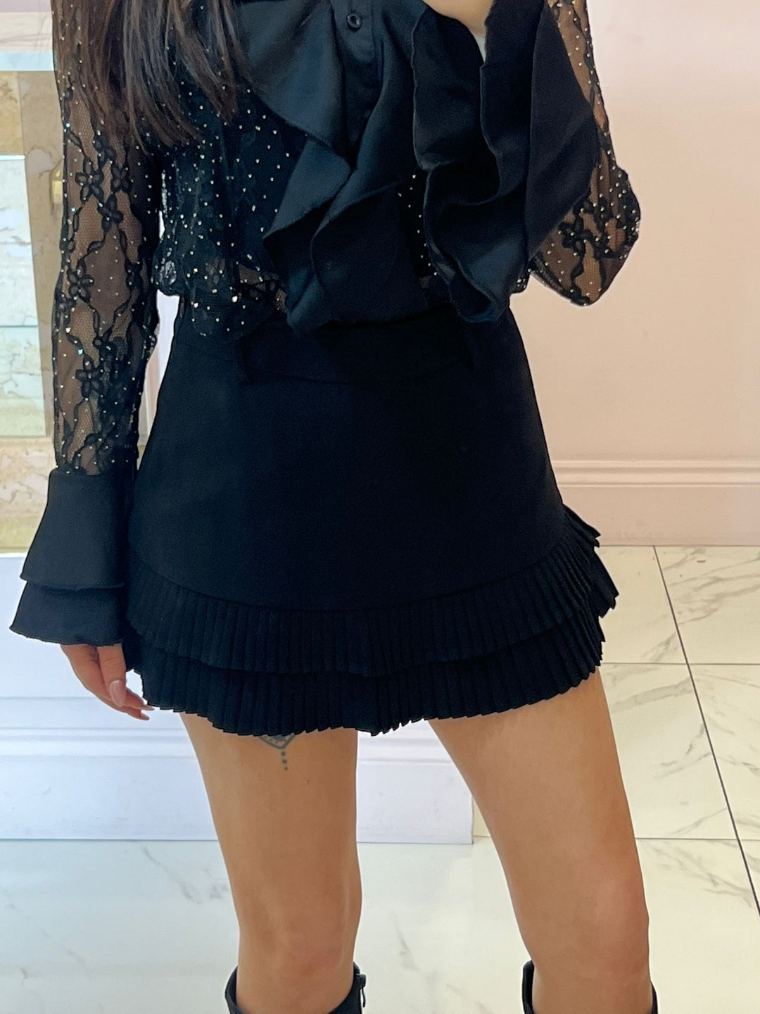 Jessie Pleated Detail Skort