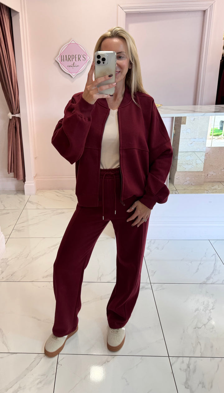 Milan Bomber Jacket & Trouser Lounge Set