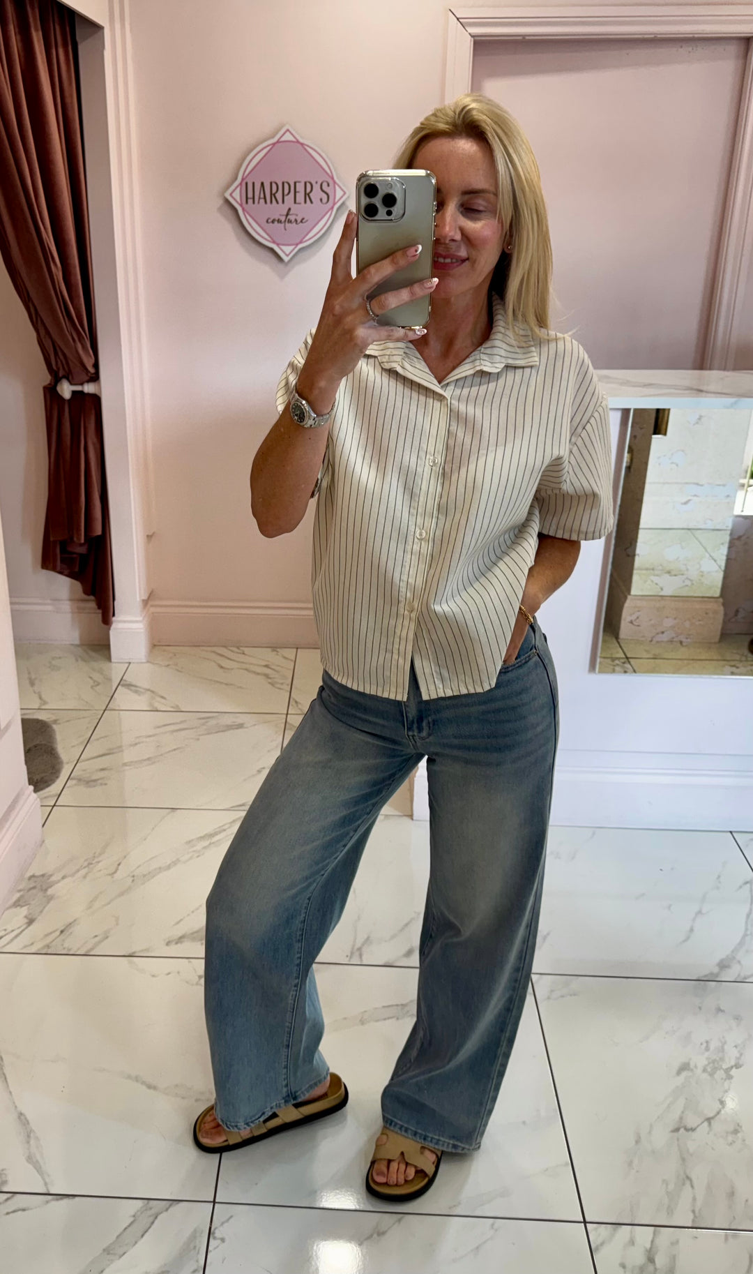 Miley Dad Fit Stretch Jeans