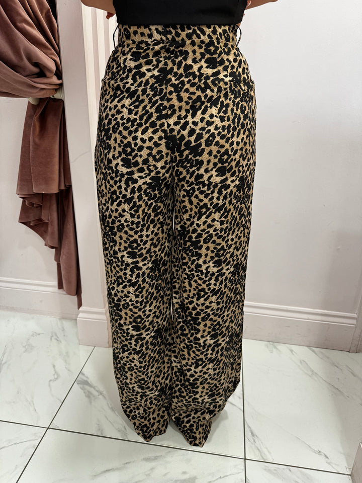 Poppy leopard print trousers