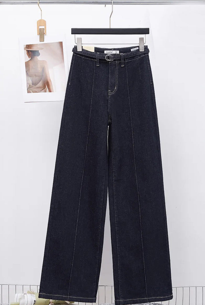 Charlie Indigo Seam Front Jeans with detachable belt
