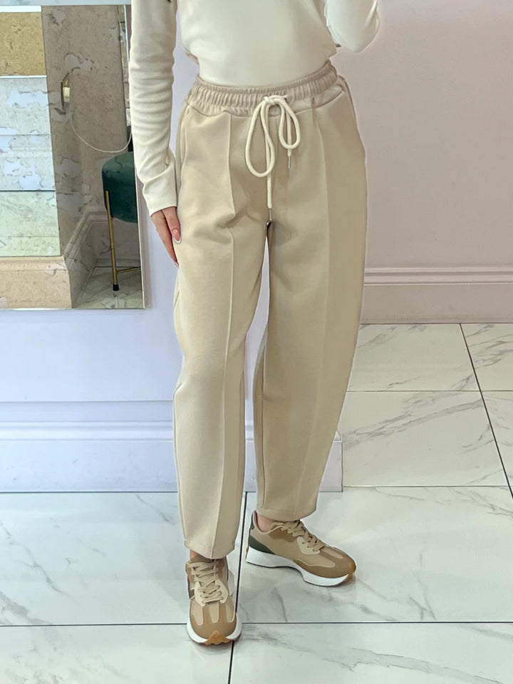 Evie Super Soft Seam Front Tapered Trousers