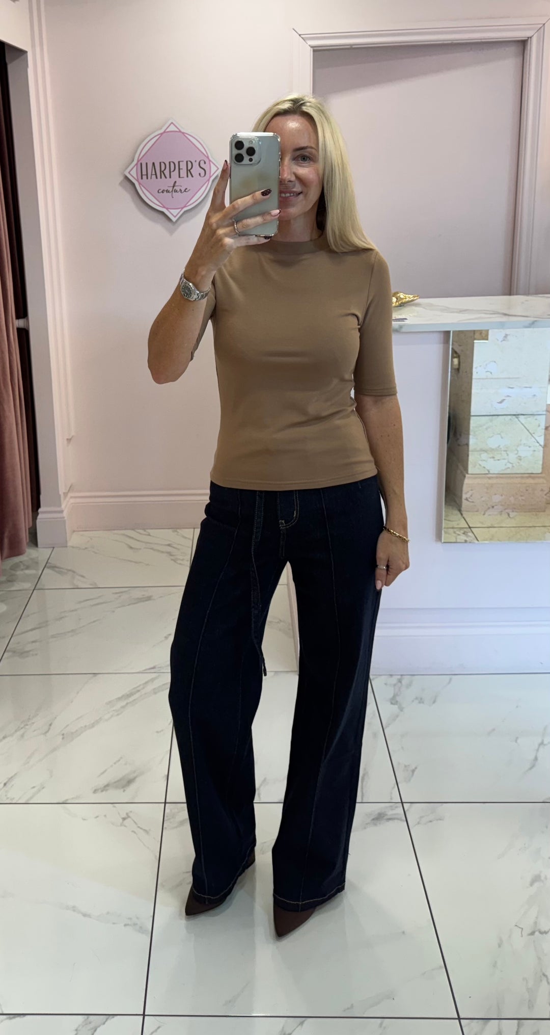 Lillie Round Neck Super Soft Short Sleeve Top