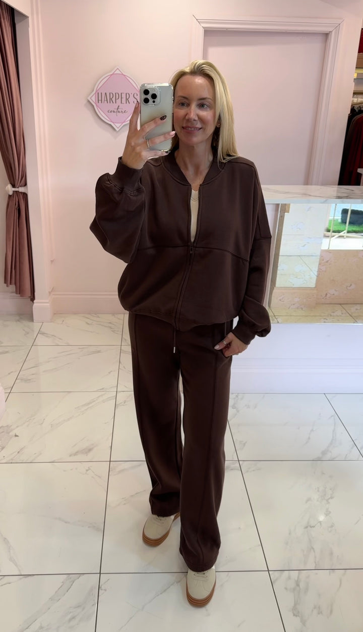 Milan Bomber Jacket & Trouser Lounge Set