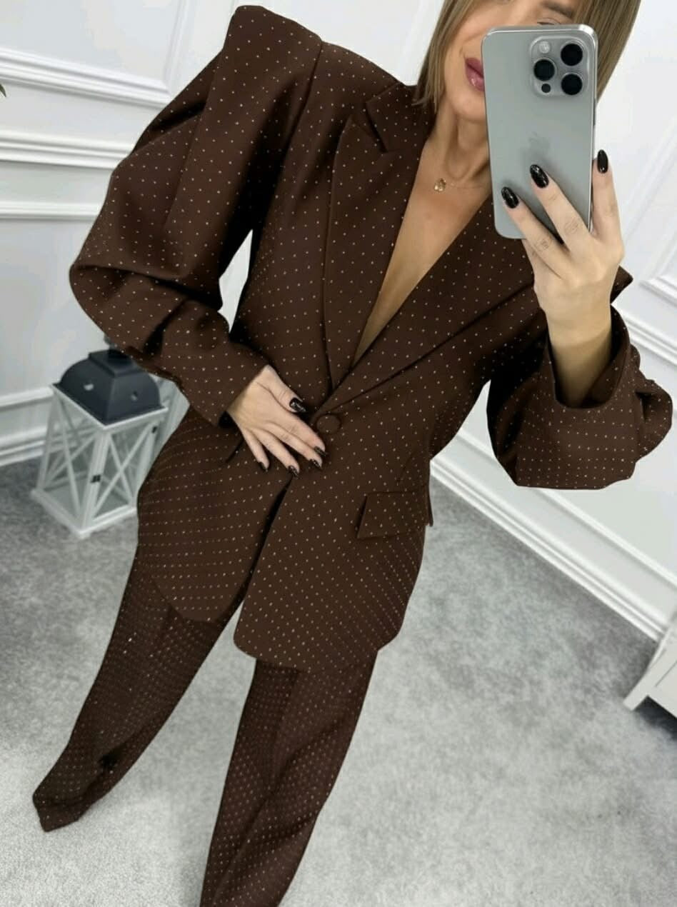 Blair Diamanté encrusted Suit - Oversized Blazer & Trouser Co Ord Set