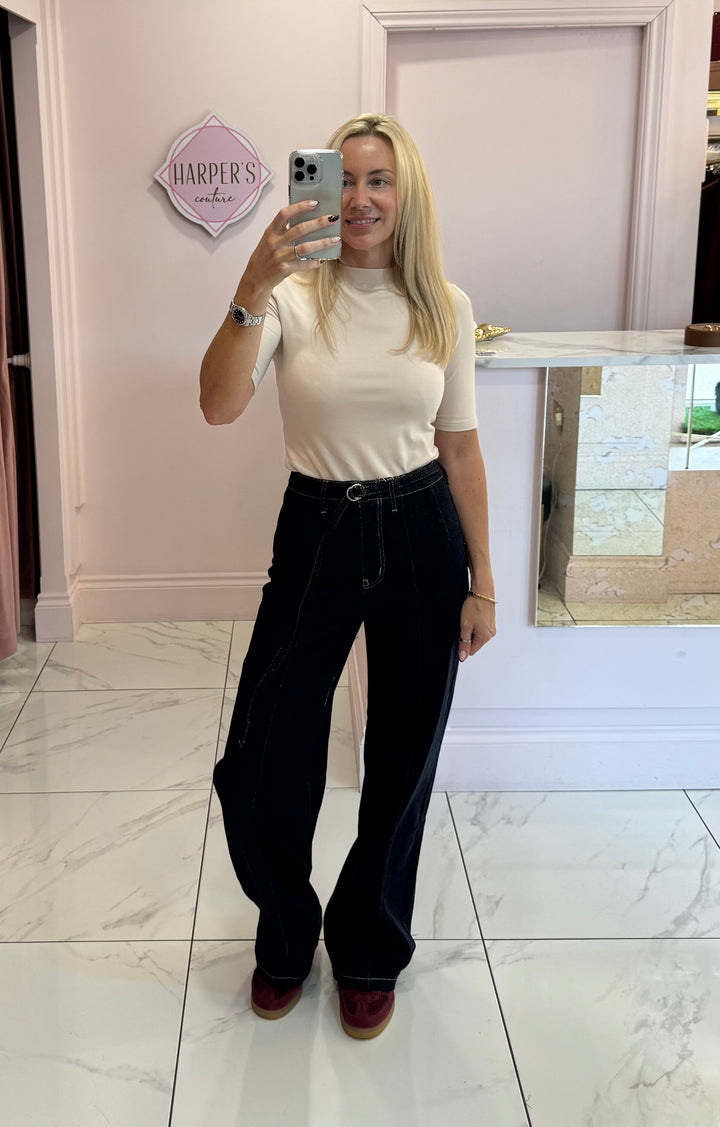 Lillie Round Neck Super Soft Short Sleeve Top