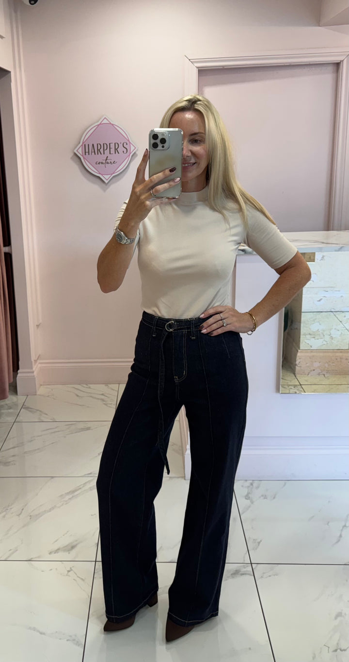 Lillie Round Neck Super Soft Short Sleeve Top