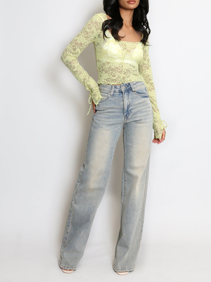 Zoe Wide Fit Extra Long Stretch Jeans