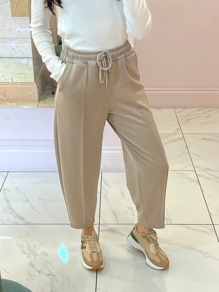 Evie Super Soft Seam Front Tapered Trousers