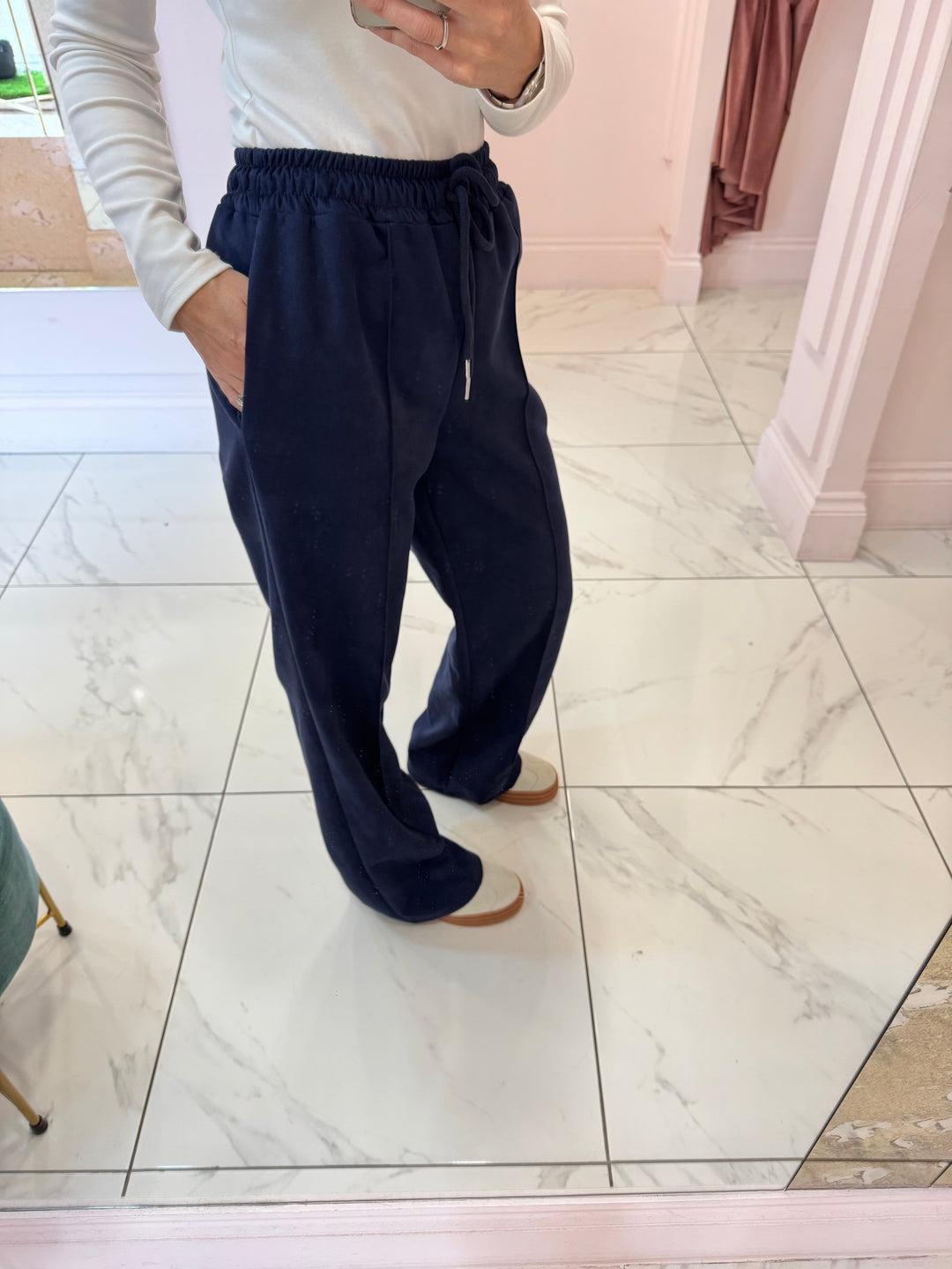 Suede Alex Super Soft Seam Front Trousers