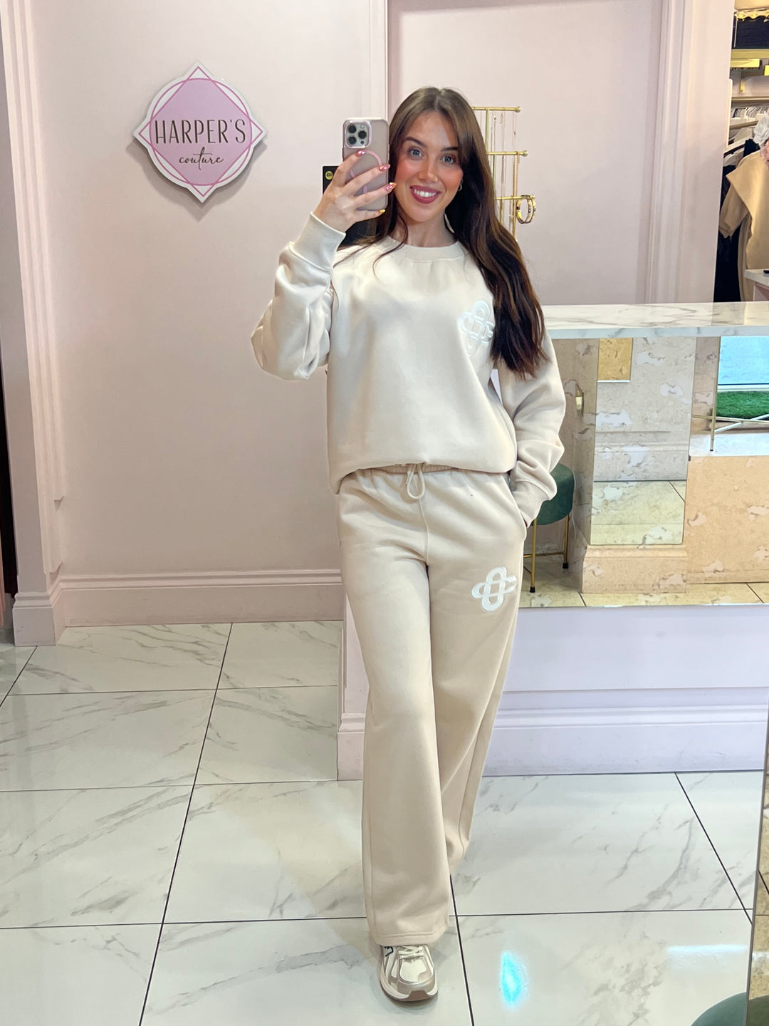 Darci Sweatshirt & Wide Leg Trouser Lounge Set