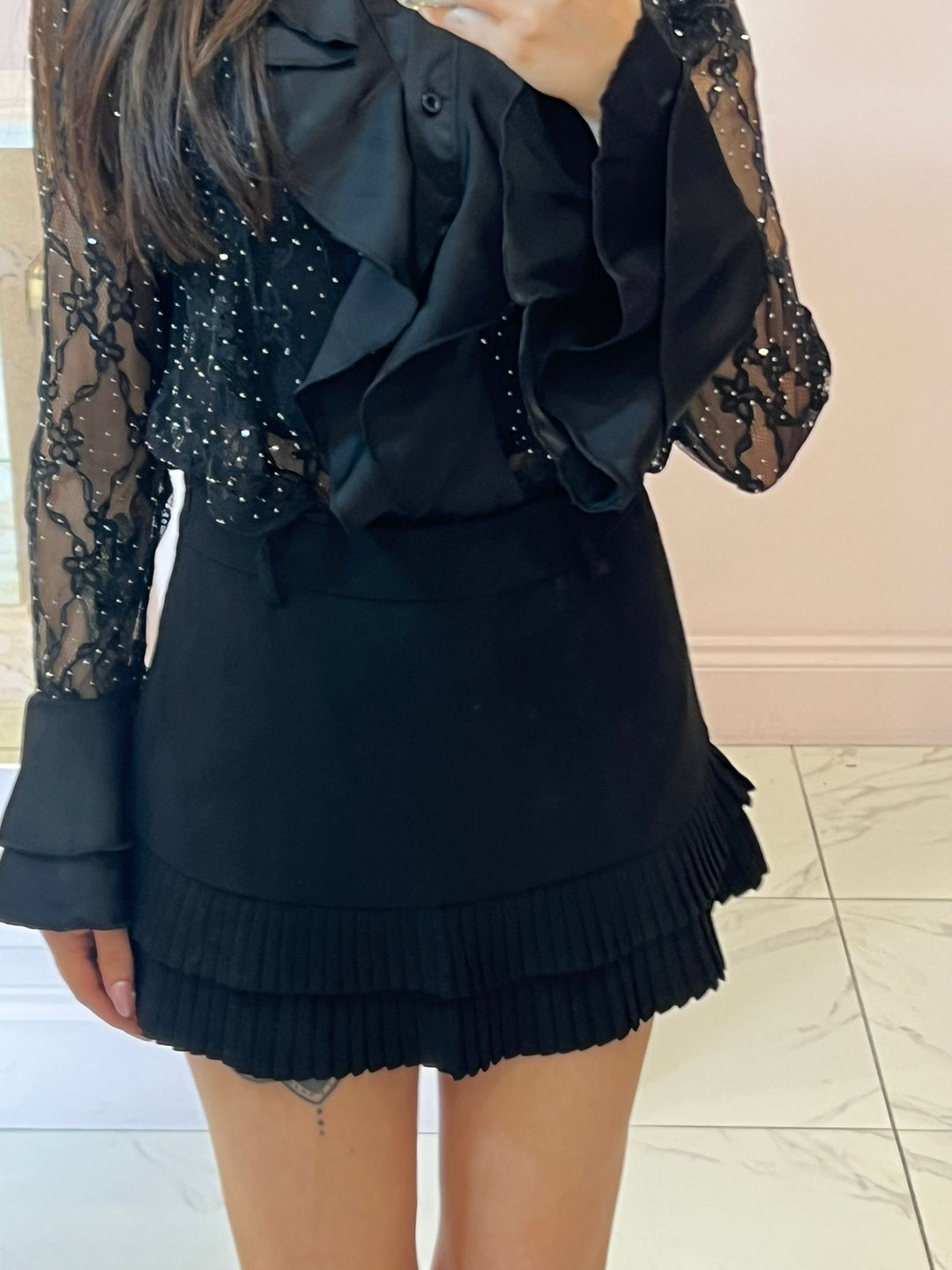 Jessie Pleated Detail Skort