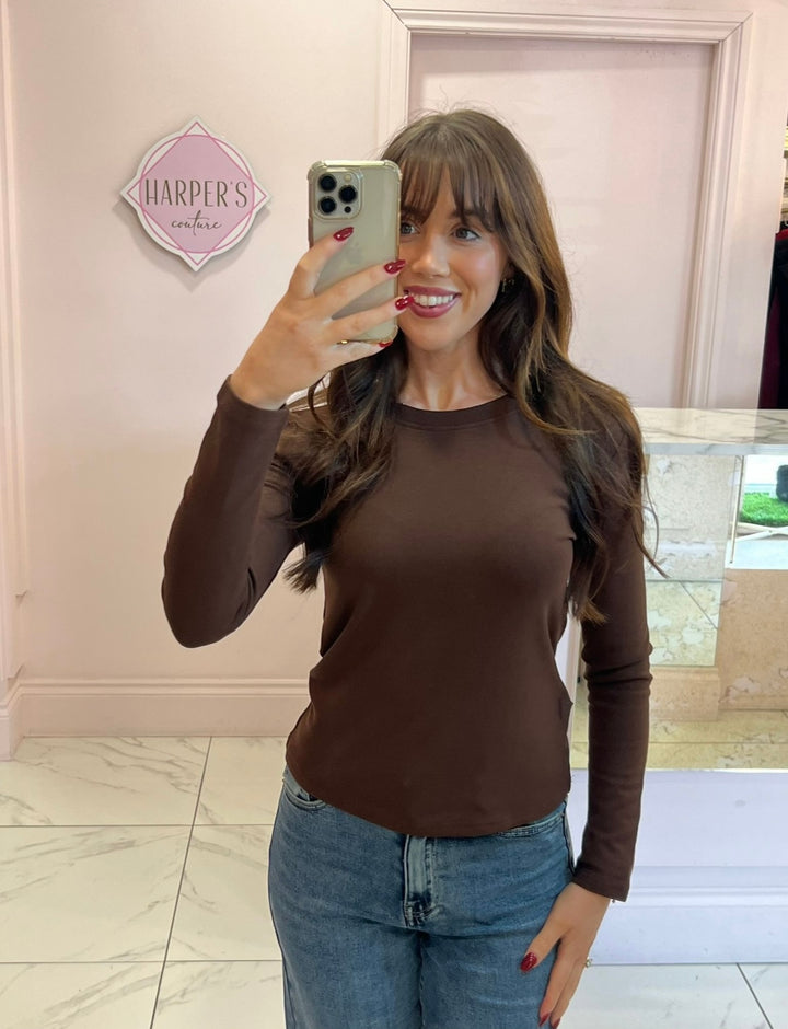 Trixie Round Neck Long Sleeve Top