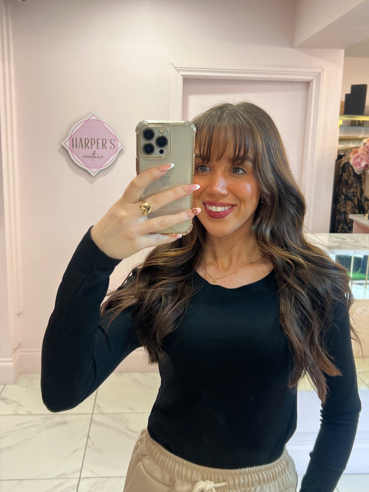 Trixie Round Neck Long Sleeve Top