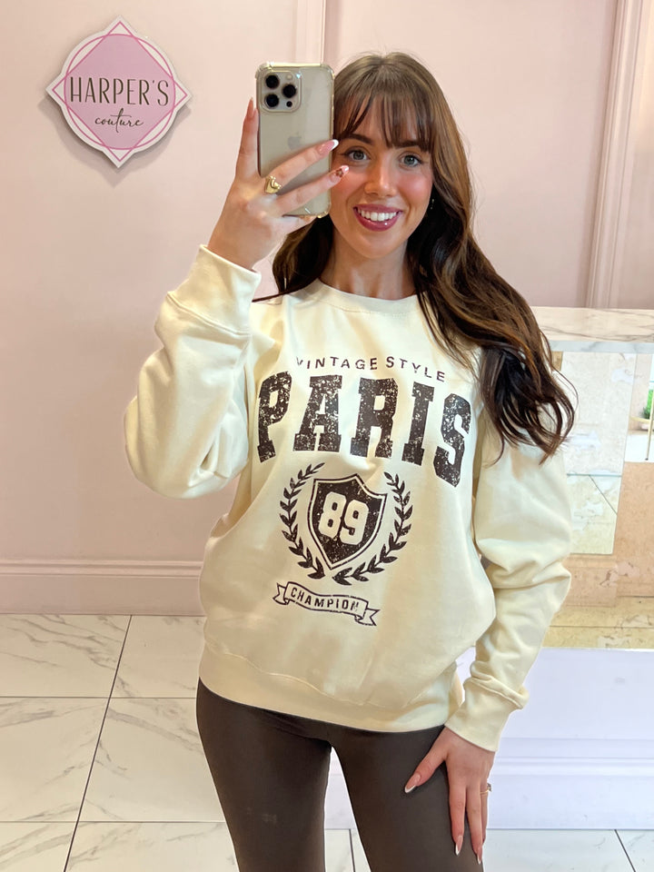 Paris Cream Sweater/Jumper