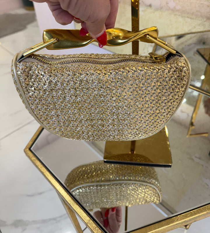 Eve Rattan Top Handle Bag