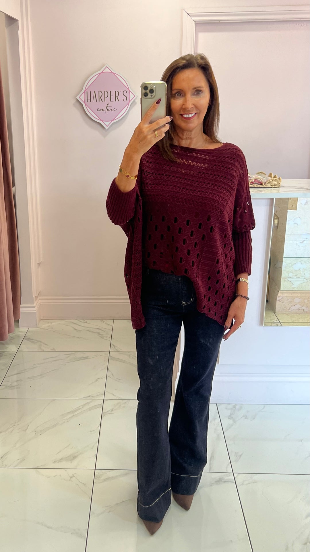 Nicola Indigo Skinny Flare Jeans