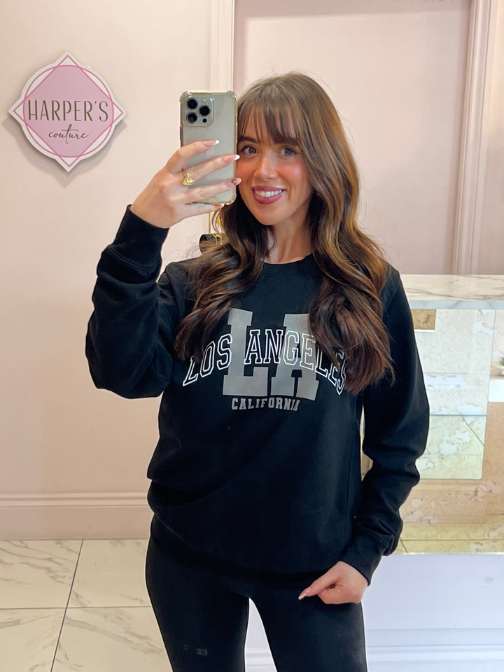 LA California Black Sweater/Jumper