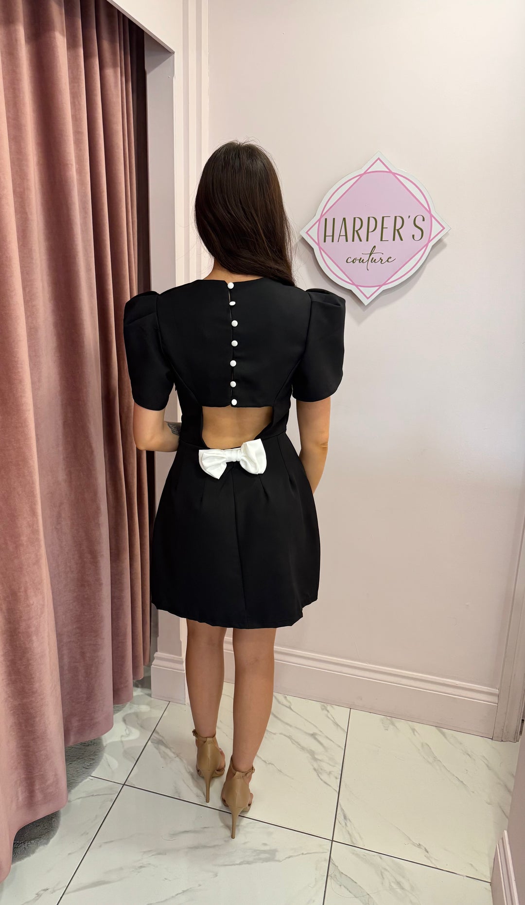 Jamima Bow Back Cut Out Dress